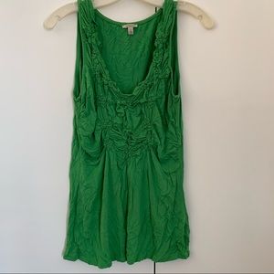 Anthropologie Green Blouse